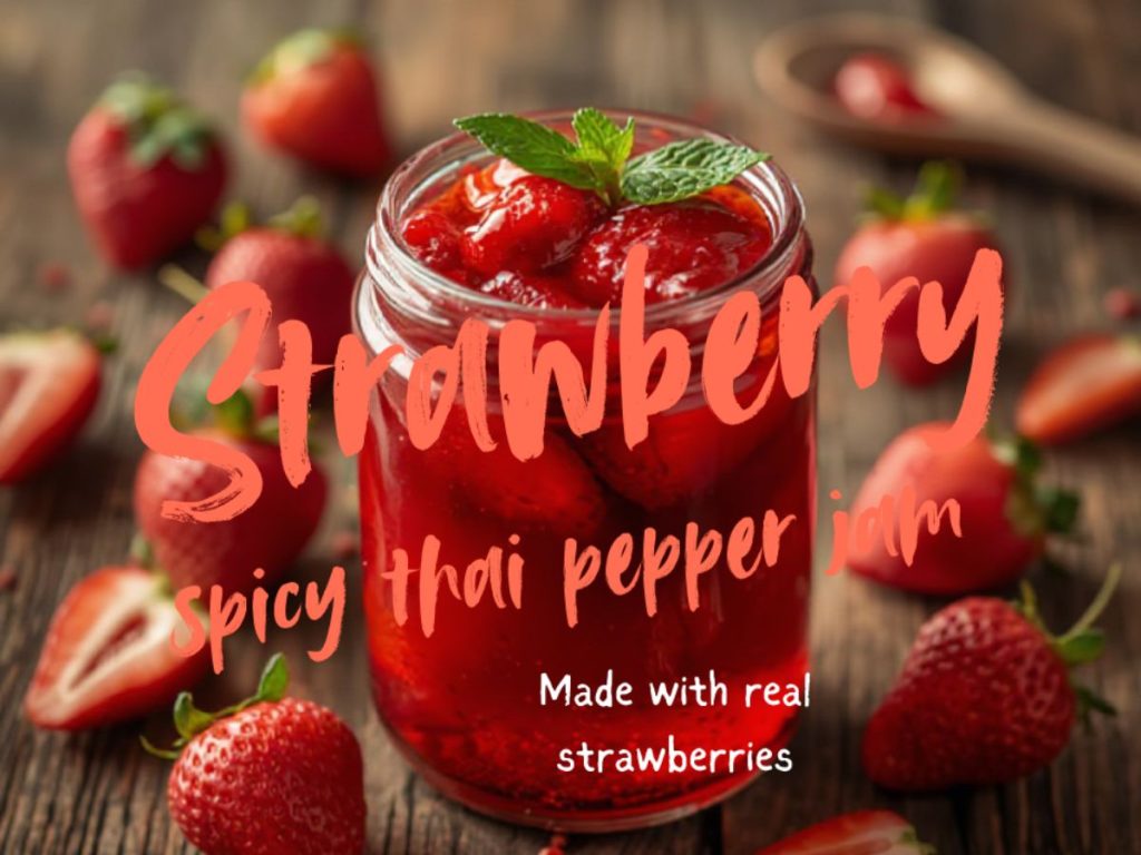 Sweet Thai Pepper Strawberry Jam